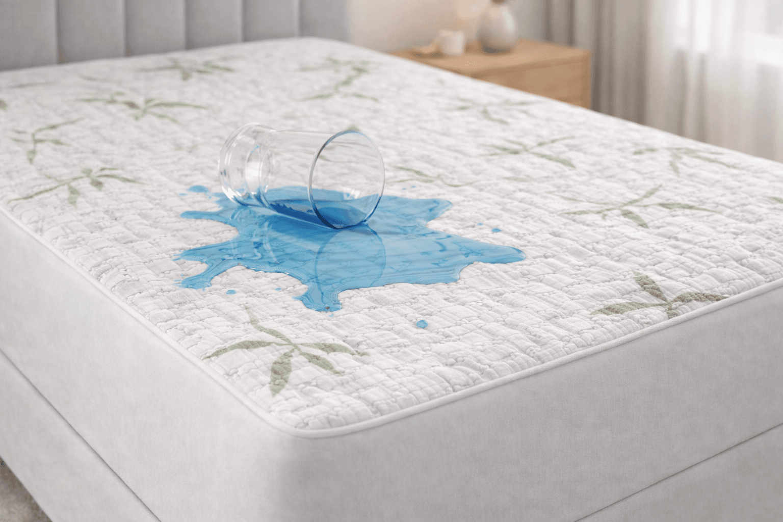 Husa impermeabila cu elastic, din BAMBUS, pentru saltea dimensiune- 180x200x35cm