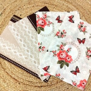 Set 4 fete perna colorate, bumbac 100%, dimensiune 50x70cm FP024