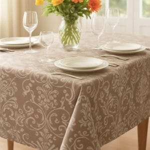 Fata de masa bumbac 100% , teflonata, impermeabila 140x180 cm Camel