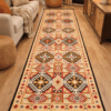 Covor traditional, cu doua fete, dimensiunea 80x300cm  H&H65s