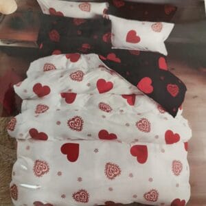 Lenjerie de pat din finet, 4 piese, dimensiune XXL F035