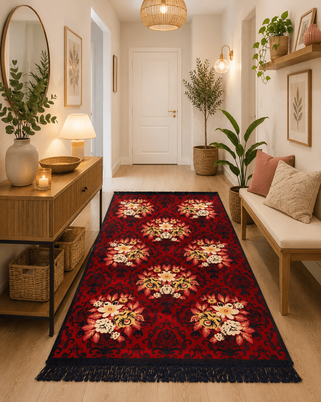 Covor tesut, cu doua fete, dimensiunea 80x200cm  H&H508