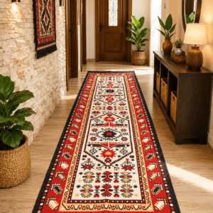 Covor traditional, cu doua fete, dimensiunea 80x300cm  H&H222