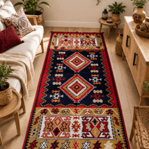 Alternative view of 1+1 Set Covoare tesute, cu doua fete, dimensiunea 60x120cm +80x200cm H&H507