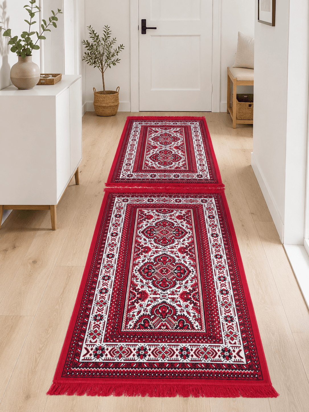 1+1 Set Covoare tesute, cu doua fete, dimensiunea 60x120cm +80x200cm H&H508