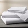 Cearsaf pat Ranforce, bumbac 100%, dimensiune 240x260cm Alb
