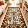 Covor traditional, cu doua fete, dimensiunea 80x200cm, maro H&H1077