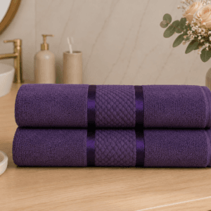 Set 2 prosoape baie, bumbac 100%, dimensiune 70x130cm colorate Cotton Indigo