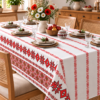 Fata de masa din bumbac, cu motive traditionale 150x300 cm cod027