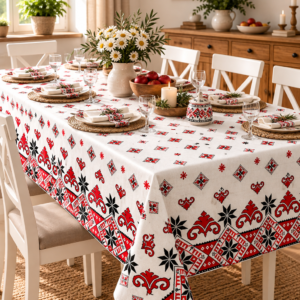 Fata de masa din bumbac 100%, dimensiune 150x300 cm cod023B