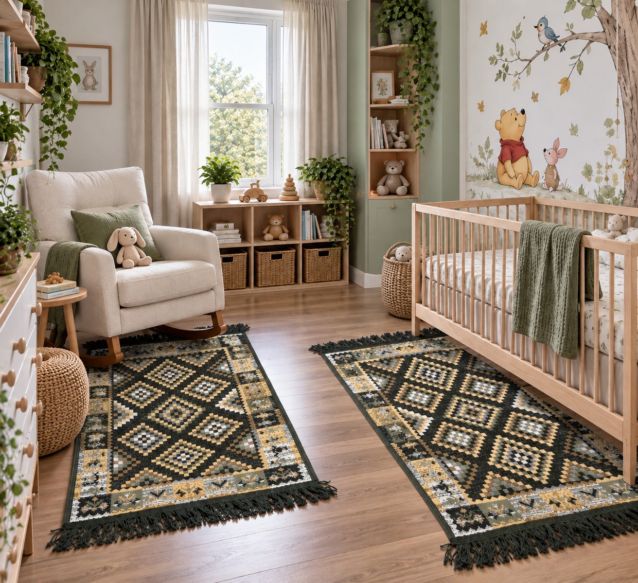 1+1 Covoare tesute, cu doua fete, dimensiunea 60x90cm H&H404