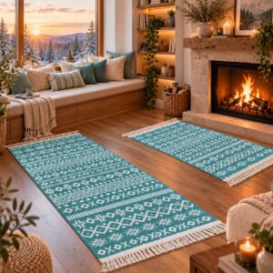 1+1 Covoare tesute,cu doua fete, dimensiunea 80x200+60X90cm cozy3 LGM
